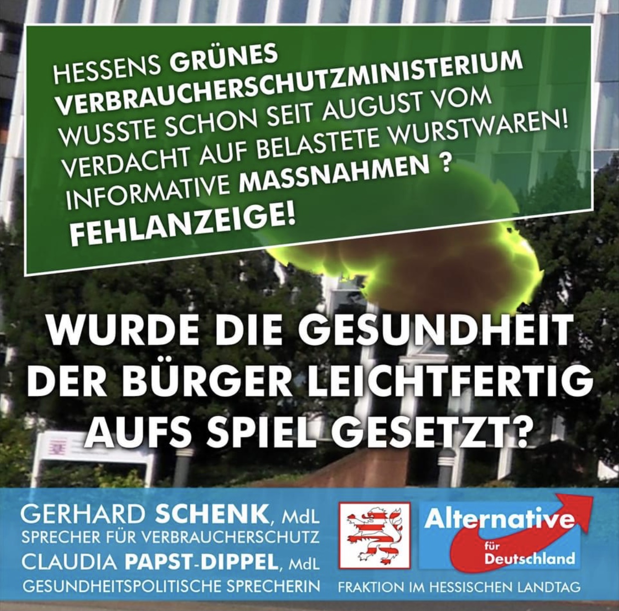 You are currently viewing Lebensmittelskandal um Wilke: „Das Hessische Verbraucherschutzministerium hat versagt“