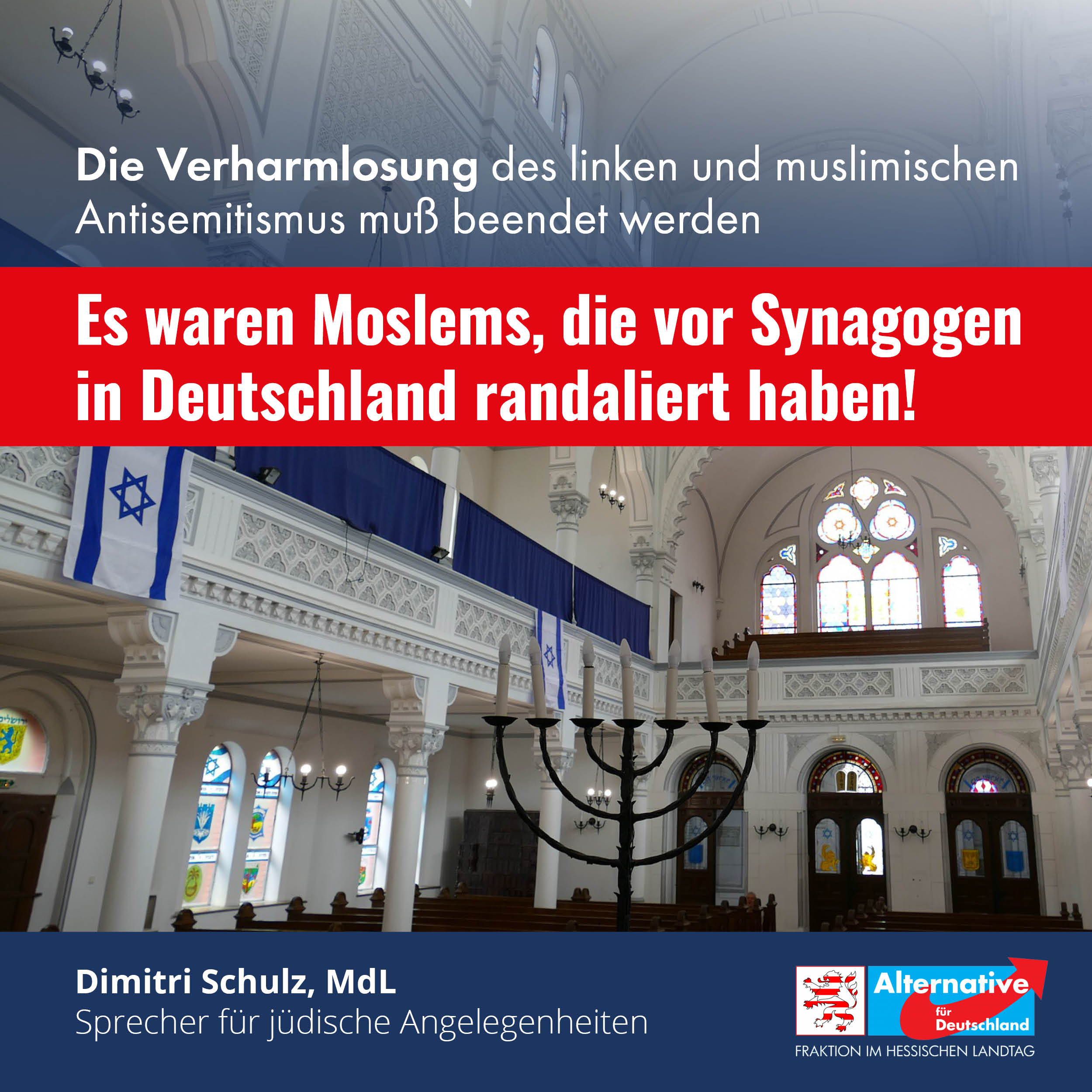 You are currently viewing „Es waren Moslems, die vor Synagogen in Deutschland randaliert haben“