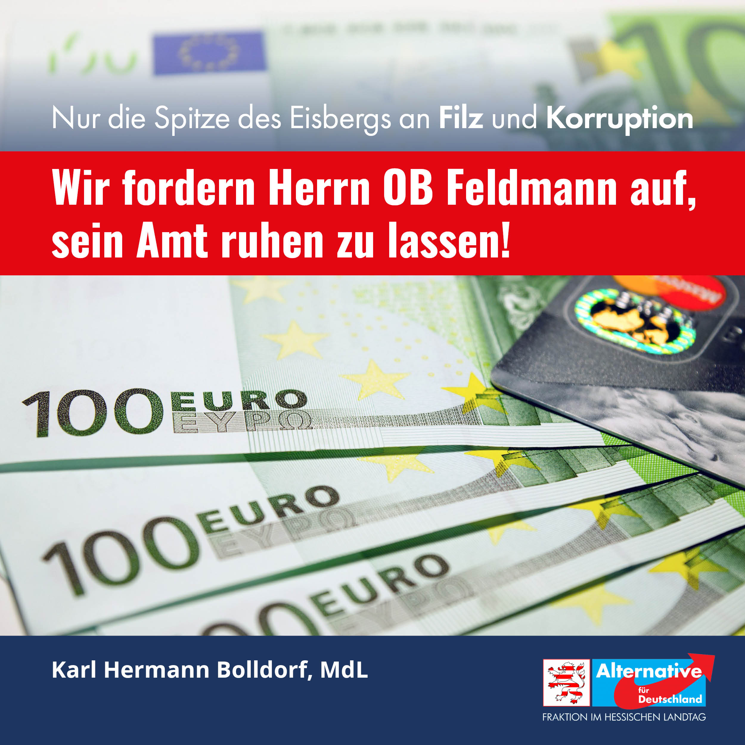You are currently viewing „Wir fordern Herrn OB Feldmann auf, sein Amt ruhen zu lassen“