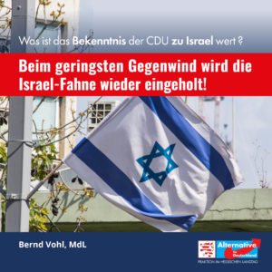 Read more about the article Zu viel Gegenwind: Israel-Fahne muss in Dietzenbach abgehangen werden.