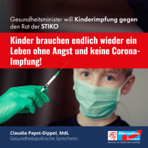 Read more about the article „Kinder brauchen ein Leben ohne Angst und keine Corona-Impfung“