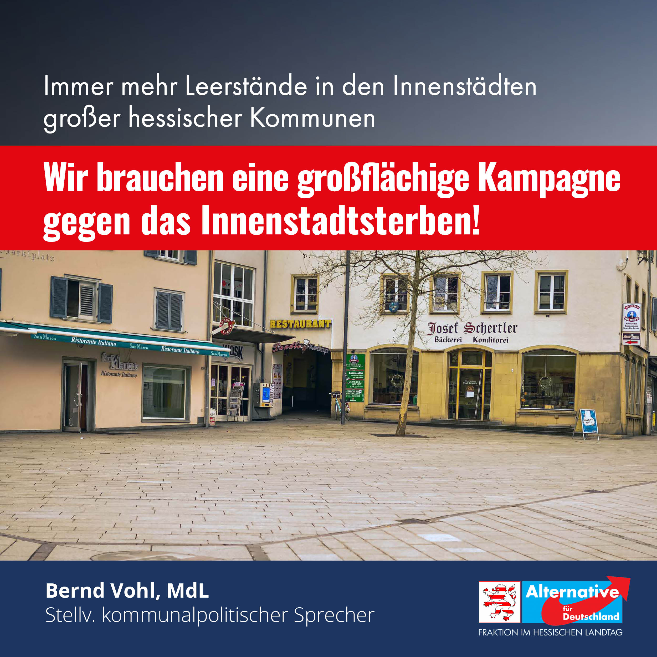 Read more about the article „Landesregierung tut nicht genug gegen das Innenstadtsterben“