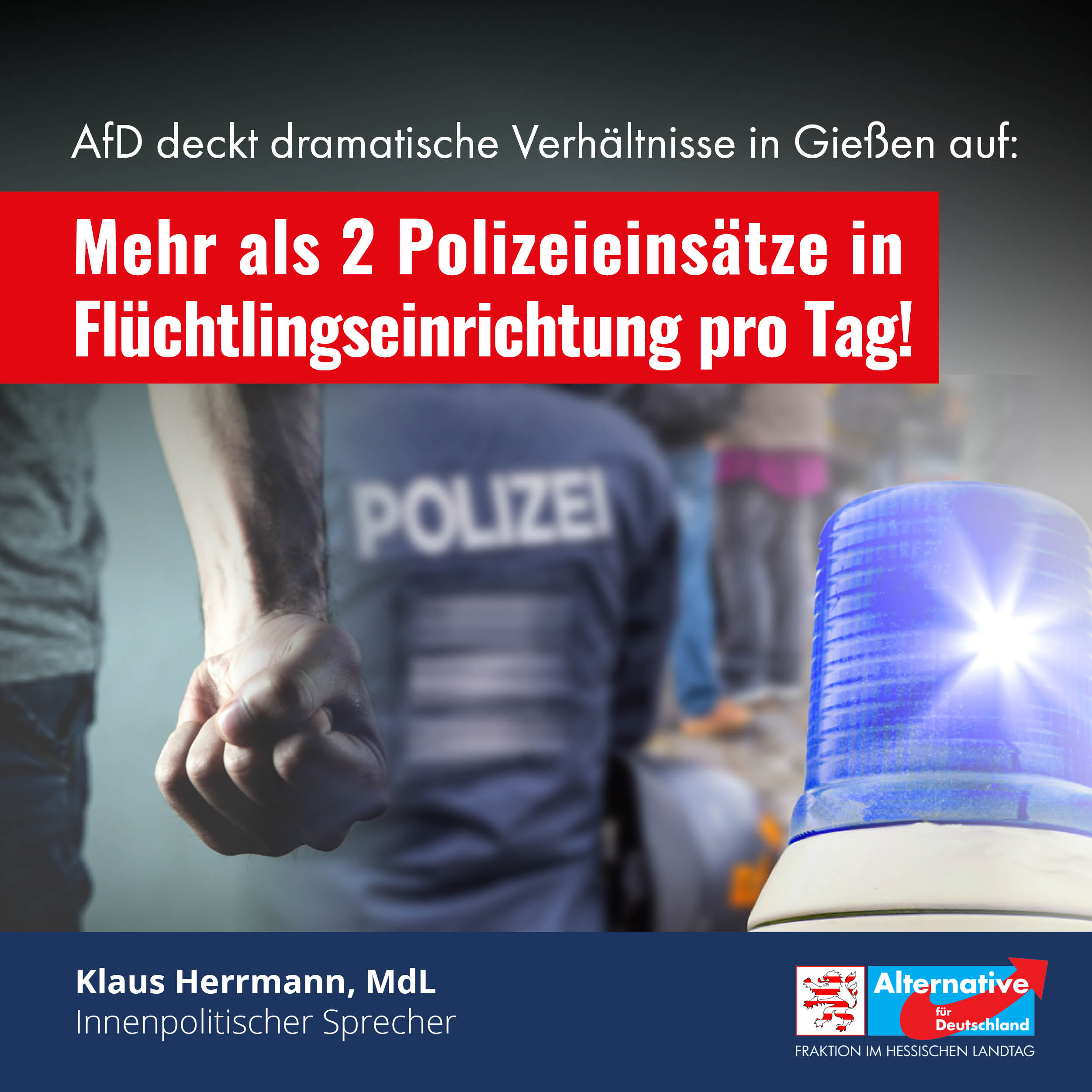 Read more about the article 2,5 Polizeieinsätze pro Tag