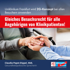 Read more about the article Gleiches Besuchsrecht für alle Angehörigen von Klinikpatienten