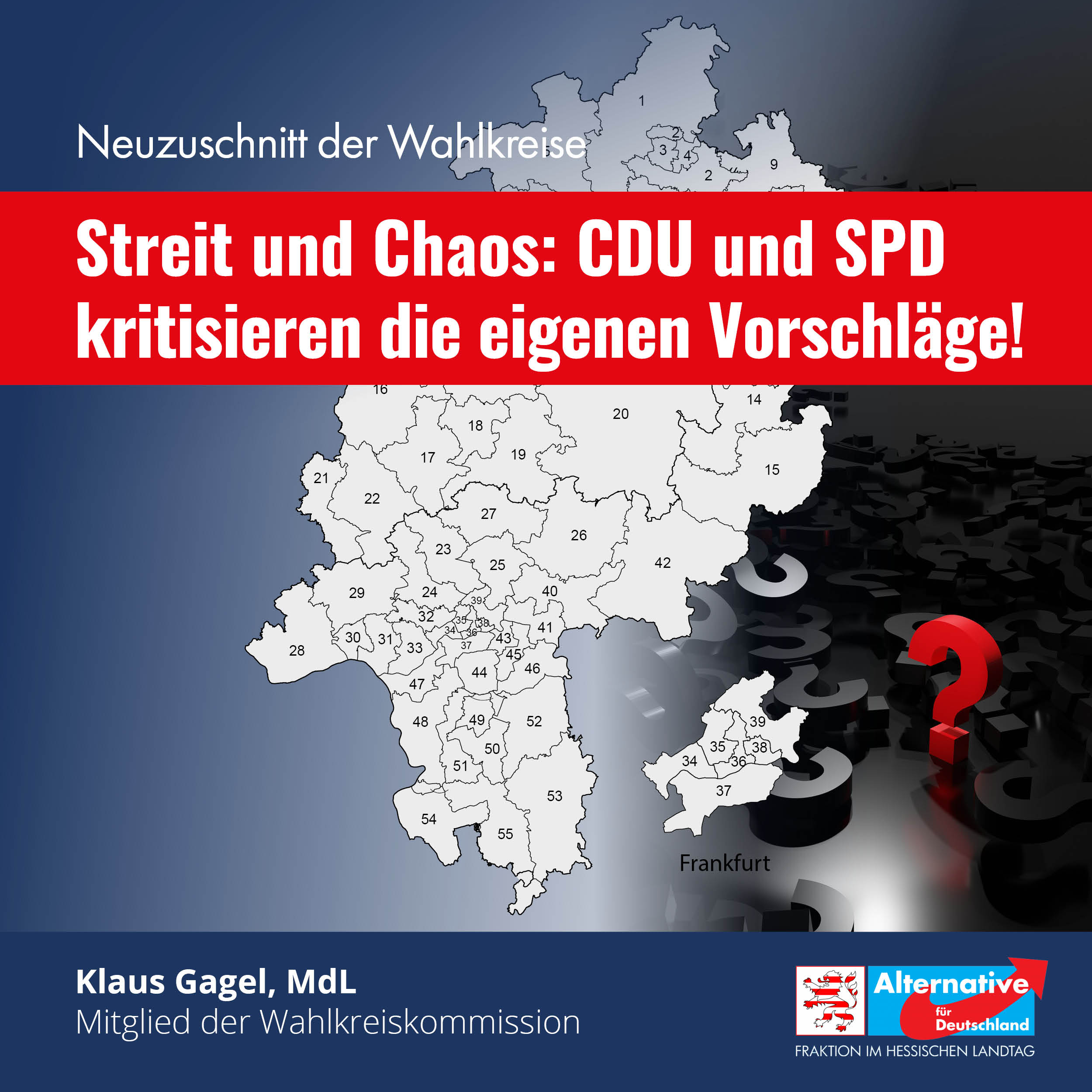 Read more about the article AfD kritisiert CDU und SPD im Streit um den Neuzuschnitt von Wahlkreisen