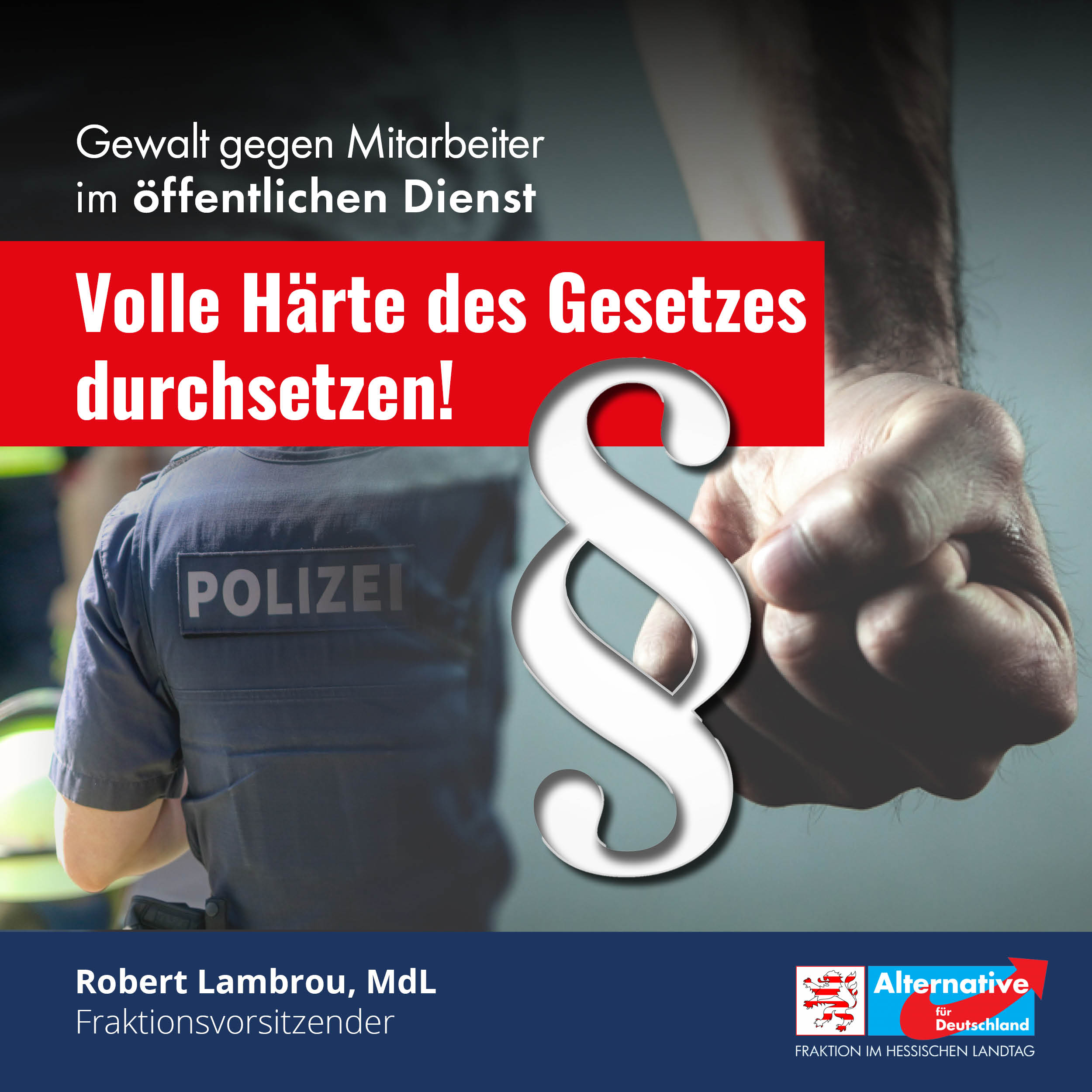 Read more about the article Gewalt gegen Mitarbeiter im öffentlichen Dienst: „Volle Härte des Gesetzes durchsetzen“