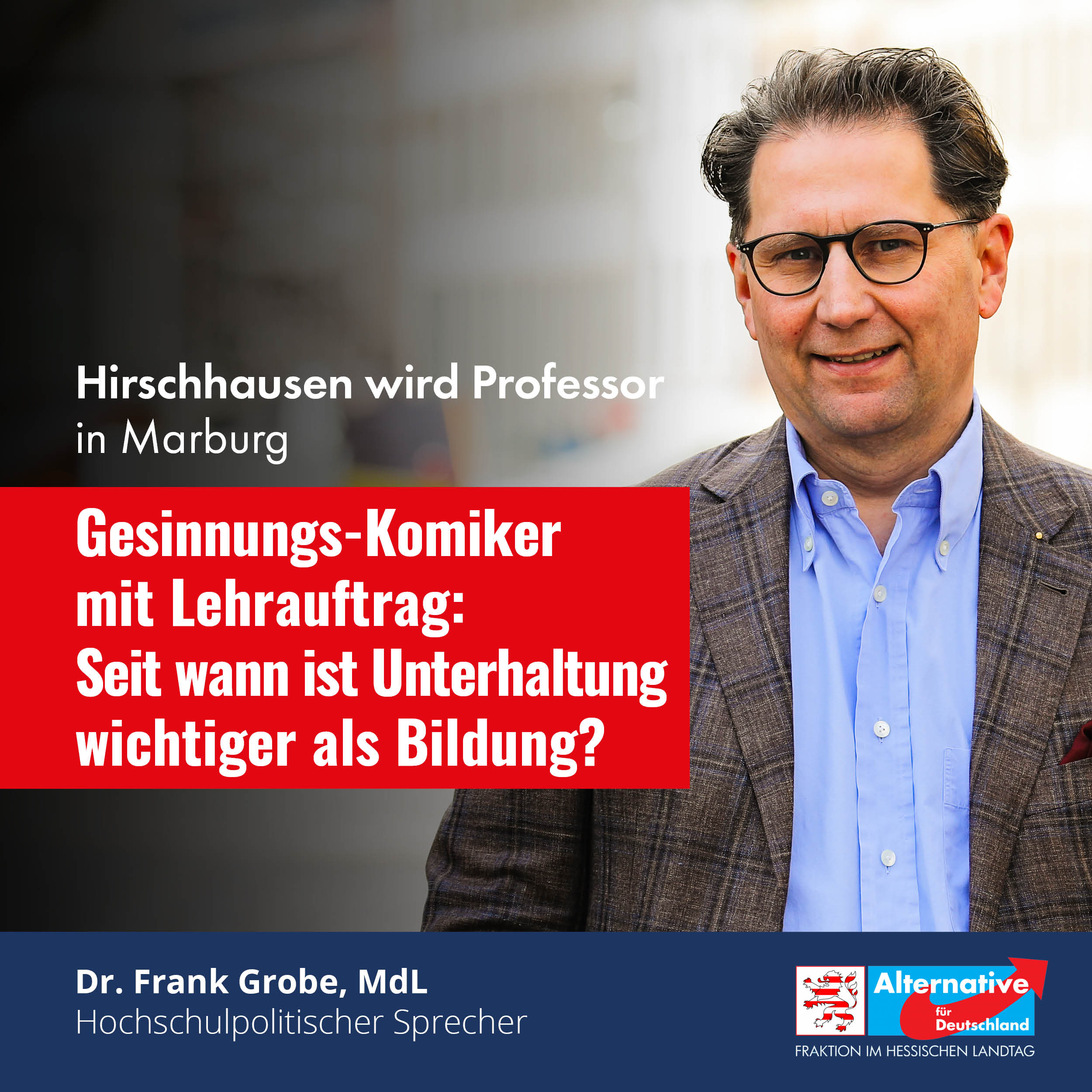 You are currently viewing Hirschhausen wird Professor in Marburg