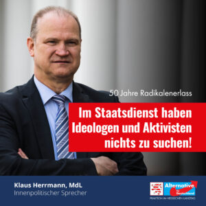 Read more about the article Keine Ideologen im Staatsdienst