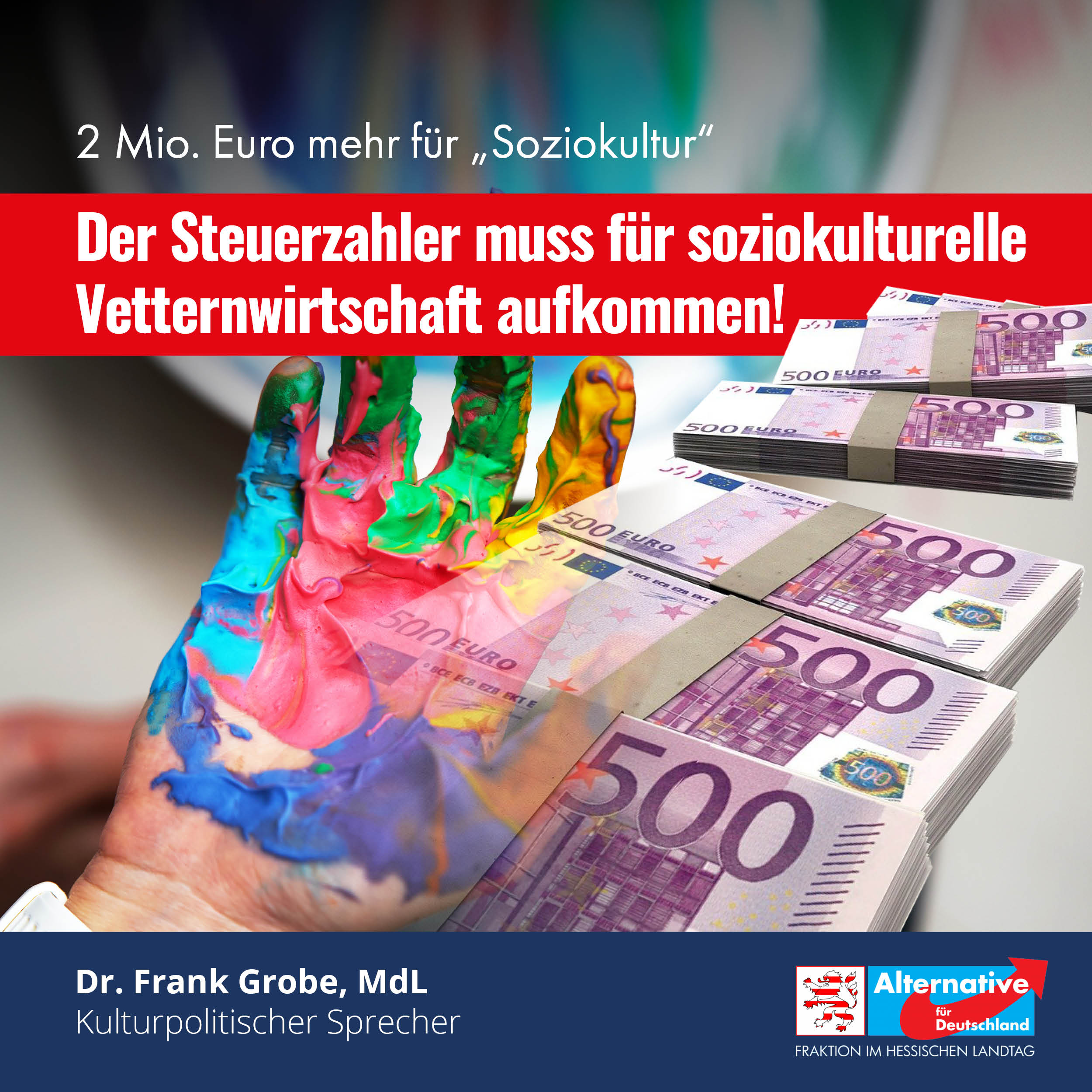 Read more about the article Steuerzahler muss für soziokulturelle Vetternwirtschaft aufkommen