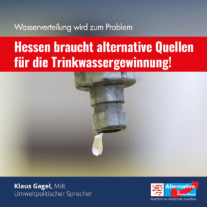 Read more about the article Hessen braucht alternative Quellen für die Trinkwassergewinnung