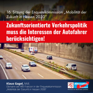 Read more about the article Zukunftsorientierte Verkehrspolitik muss die Interessen der Autofahrer berücksichtigen