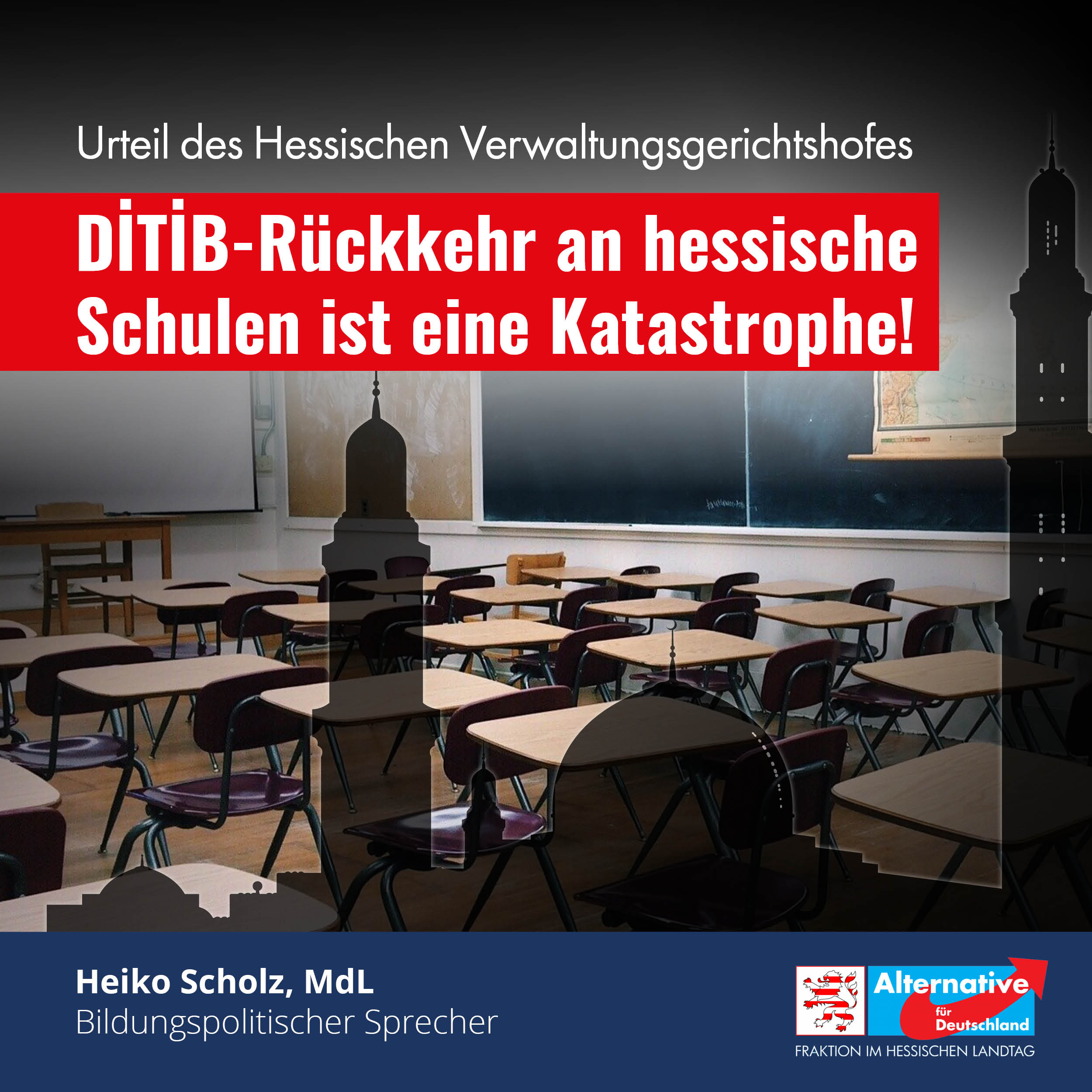 Read more about the article DİTİB-Rückkehr an hessische Schulen ist eine Katastrophe