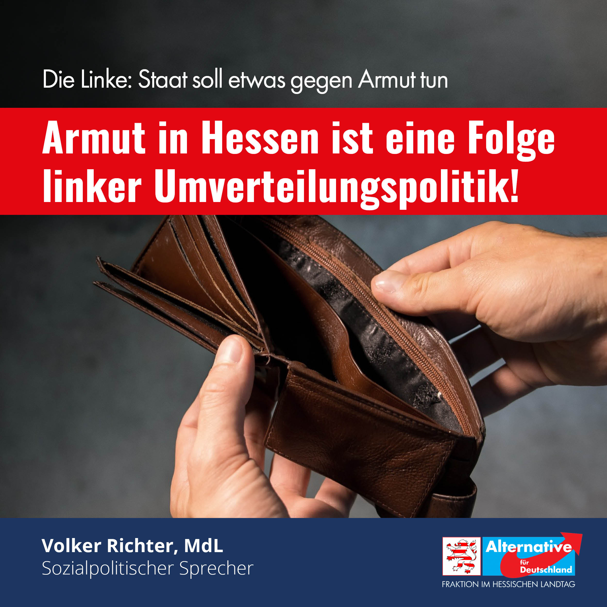 Read more about the article Armut in Hessen ist eine Folge linker Umverteilungspolitik