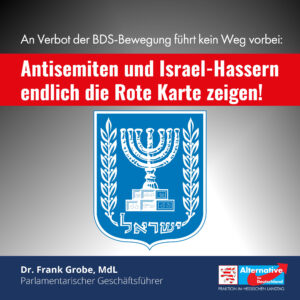 Read more about the article Antisemiten und Israel-Hassern endlich die Rote Karte zeigen!
