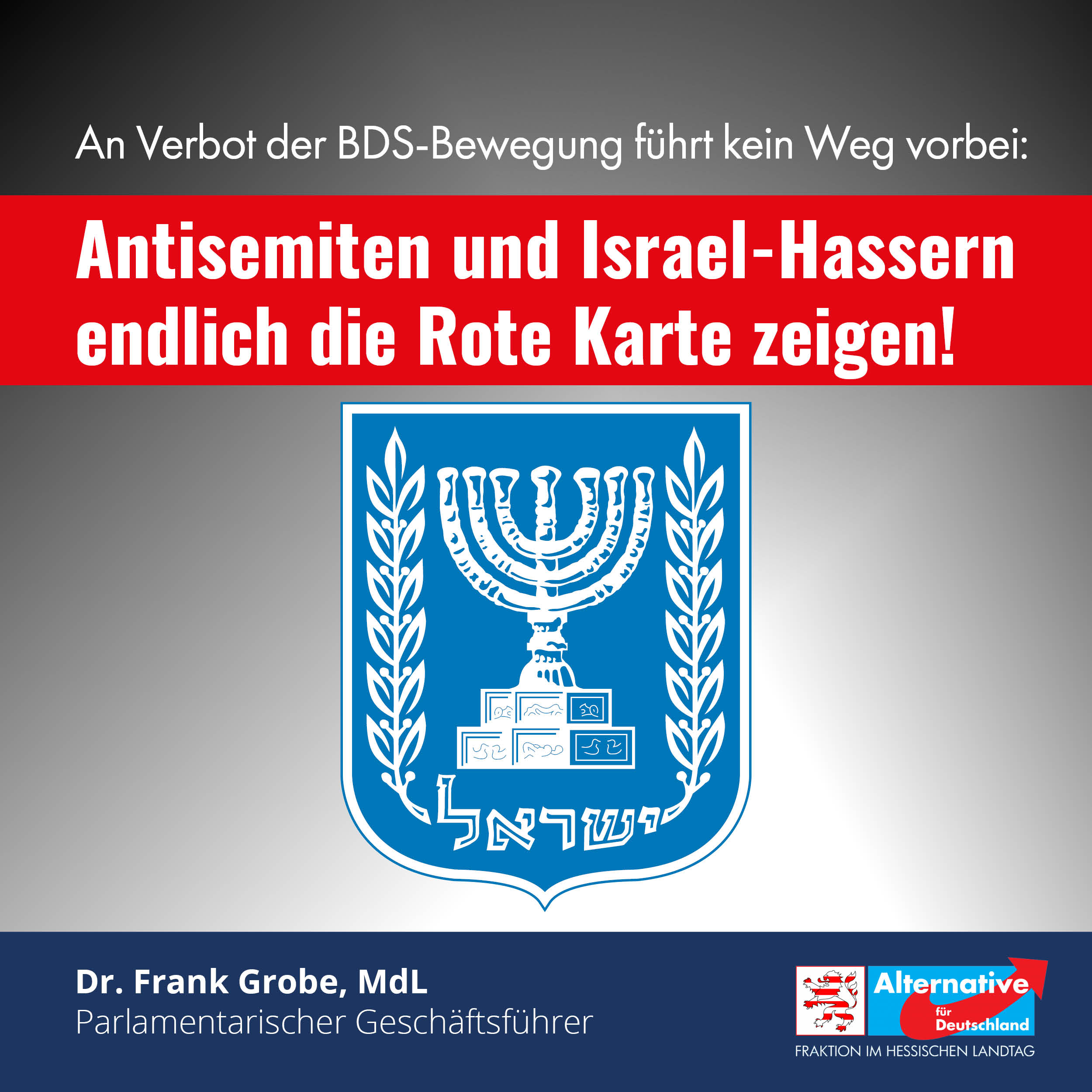 You are currently viewing Antisemiten und Israel-Hassern endlich die Rote Karte zeigen!