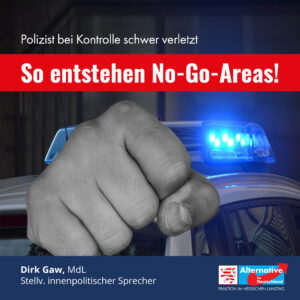Read more about the article Polizist bei Kontrolle schwer verletzt: „So entstehen No-Go-Areas!“
