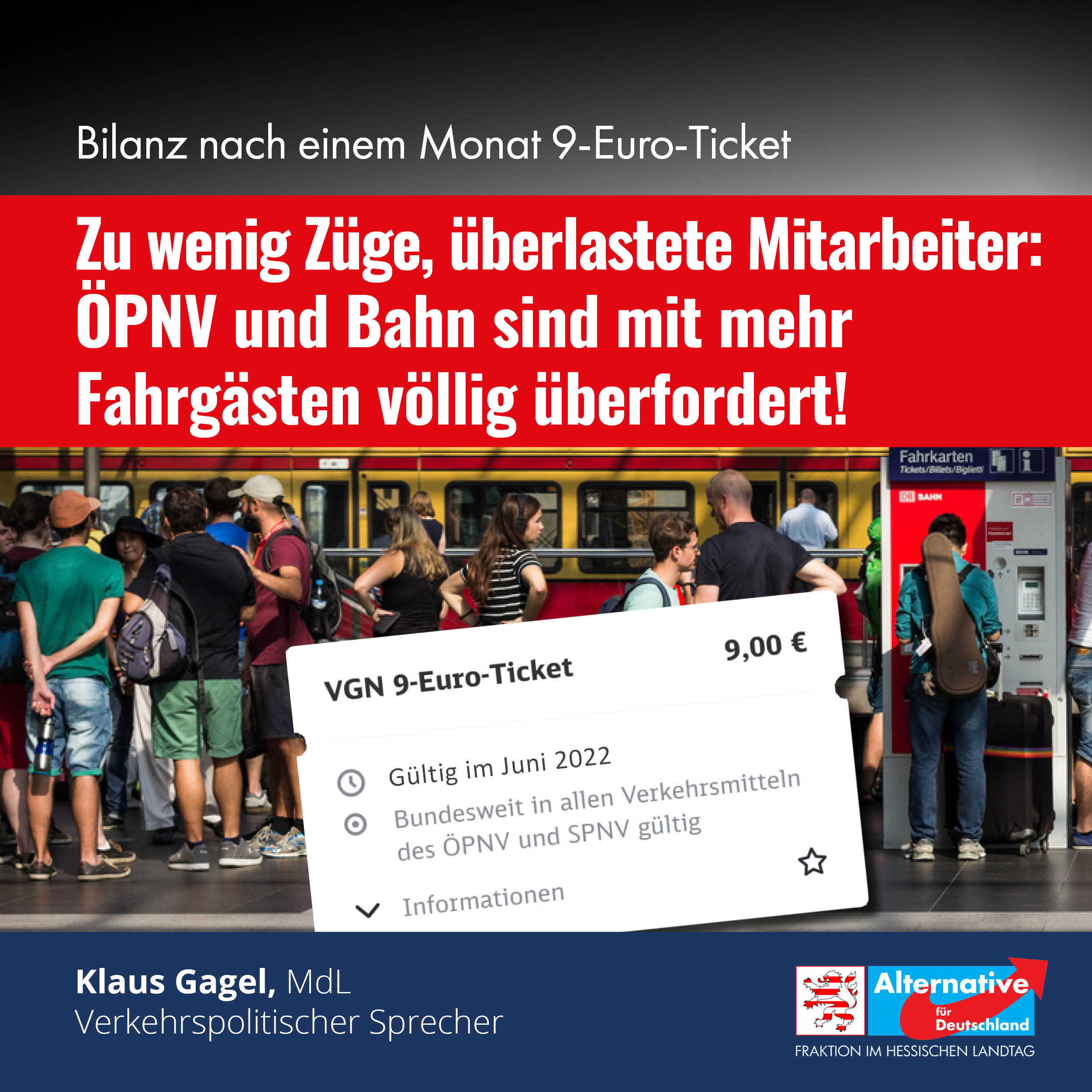 You are currently viewing Bilanz nach einem Monat: 9-Euro-Ticket zeigt die Schwächen des ÖPNV und der Deutschen Bahn