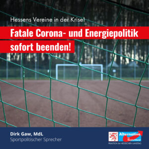 Read more about the article Konsequenzen der Corona- und Energiepolitik treffen Sport besonders hart