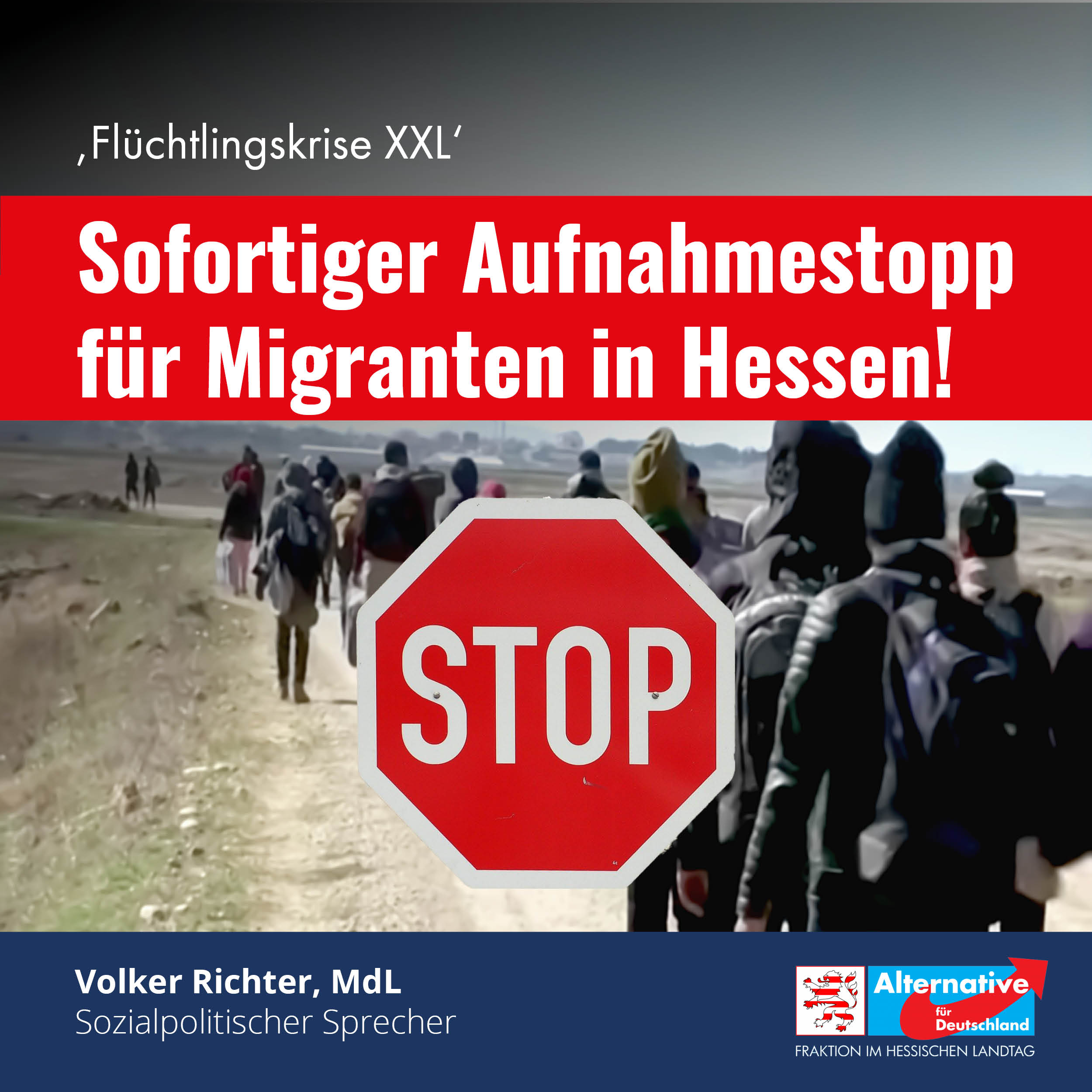 Read more about the article Sofortiger Aufnahmestopp für Migranten in Hessen