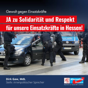 Read more about the article Einsatzkräfte brauchen mehr als Solidaritätsrhetorik von der CDU