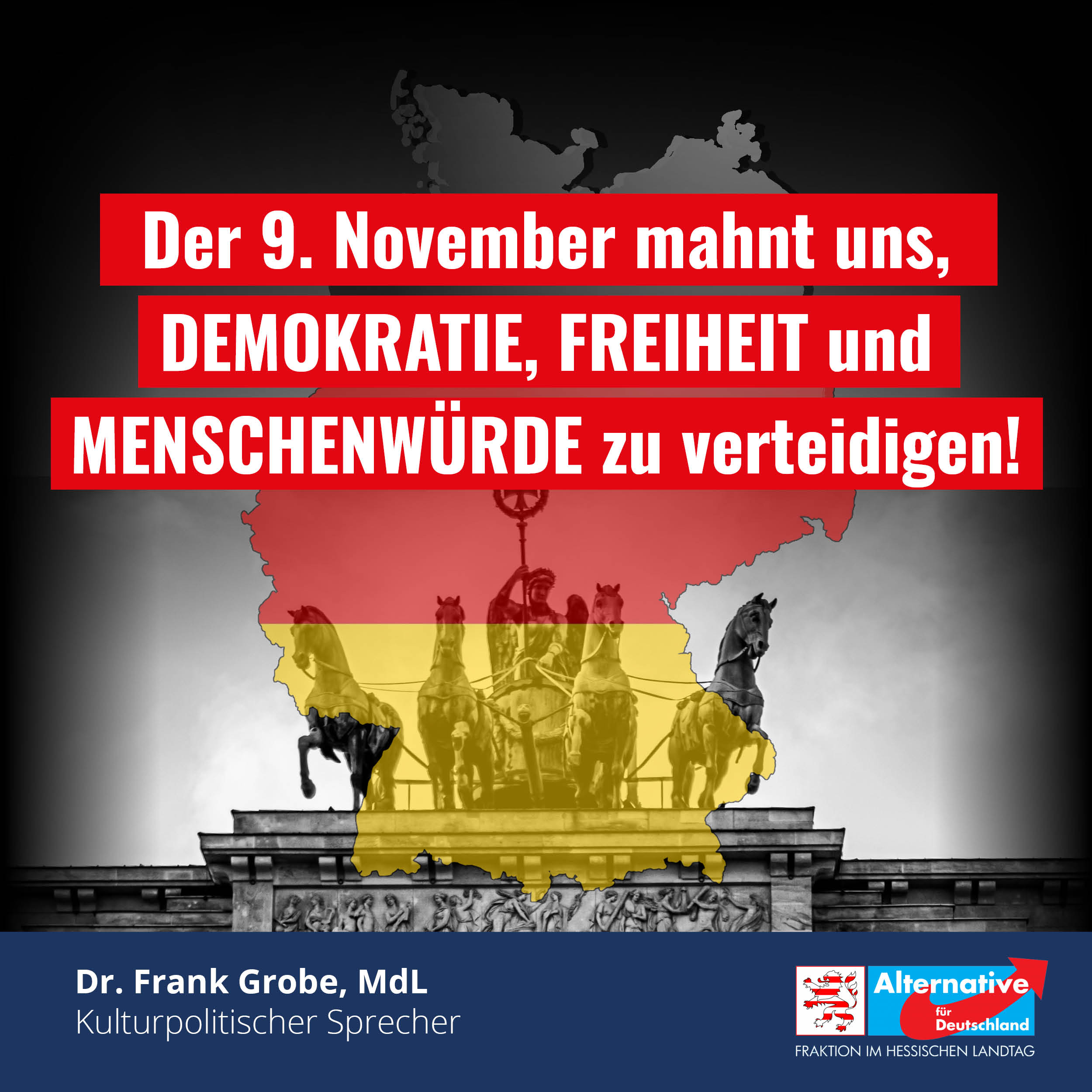 Read more about the article Der 9. November mahnt uns, Demokratie, Freiheit und Menschenwürde zu verteidigen.
