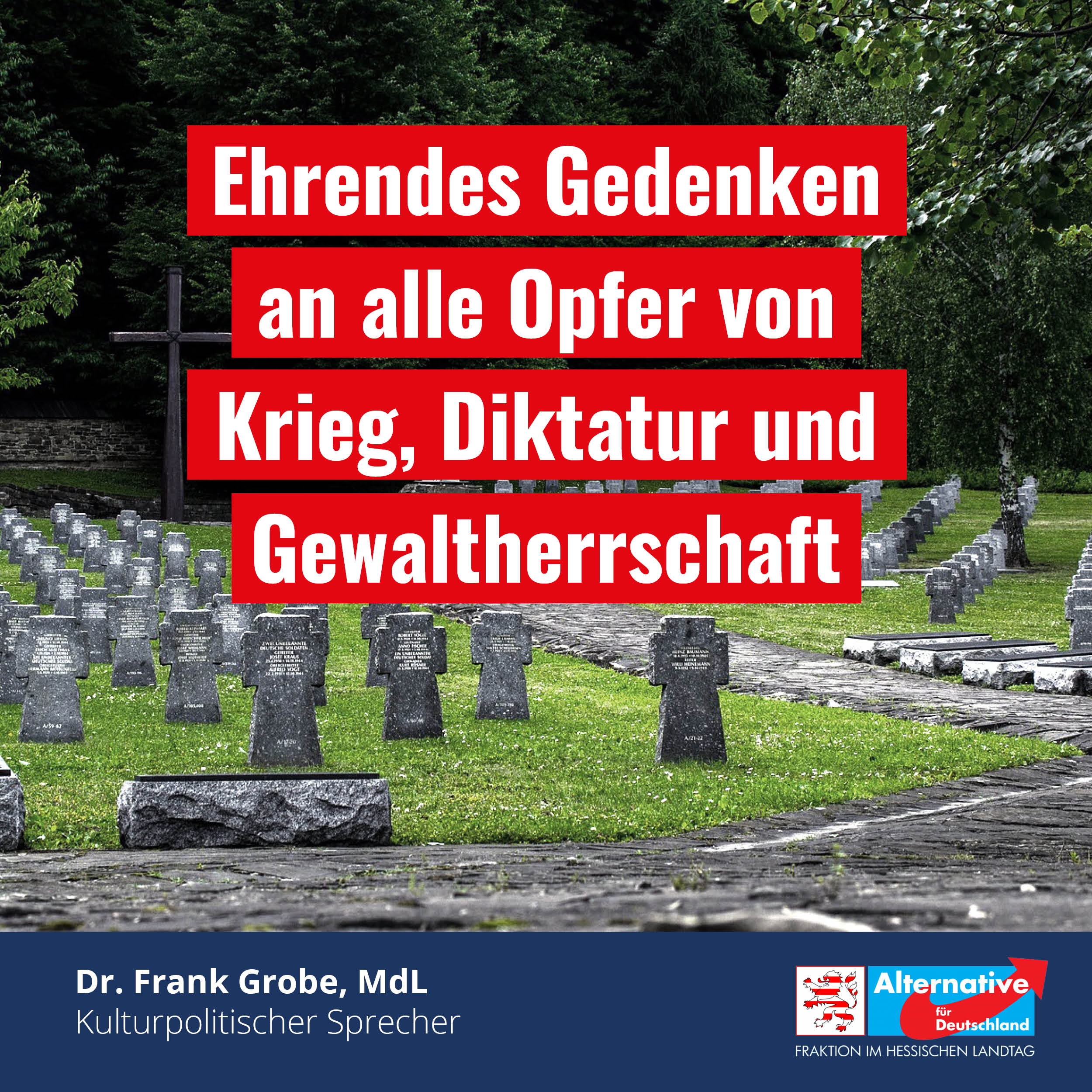 Read more about the article Ehrendes Gedenken an alle Opfer von Krieg, Diktatur und Gewaltherrschaft