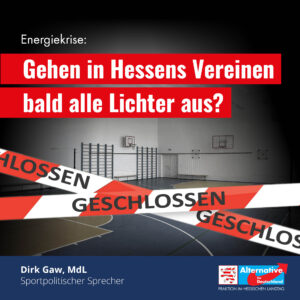 Read more about the article Energiekrise: Gehen in Hessens Vereinen bald alle Lichter aus?