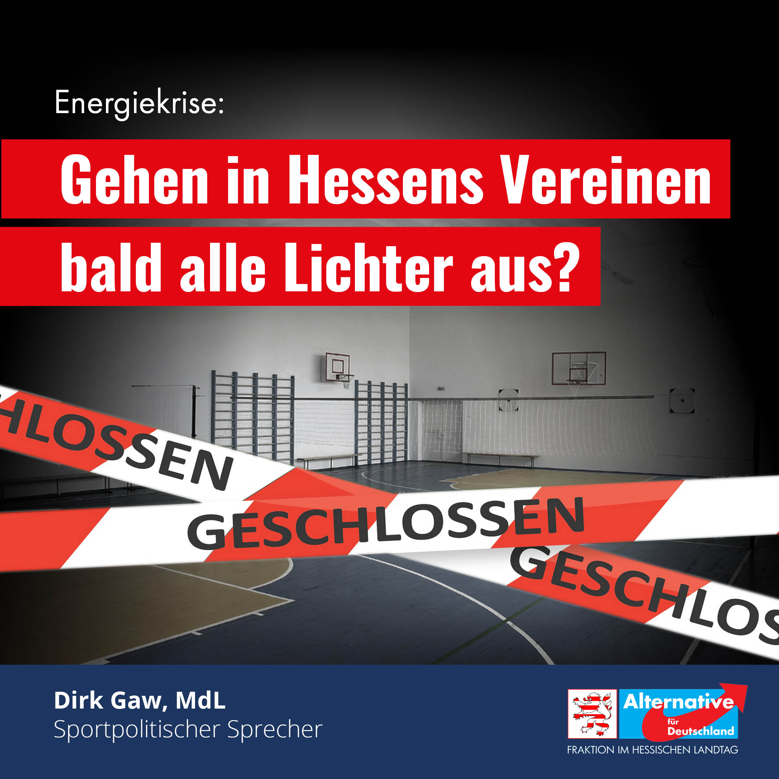 You are currently viewing Energiekrise: Gehen in Hessens Vereinen bald alle Lichter aus?
