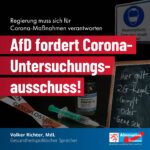 <strong>AfD fordert Corona-Untersuchungsausschuss</strong>