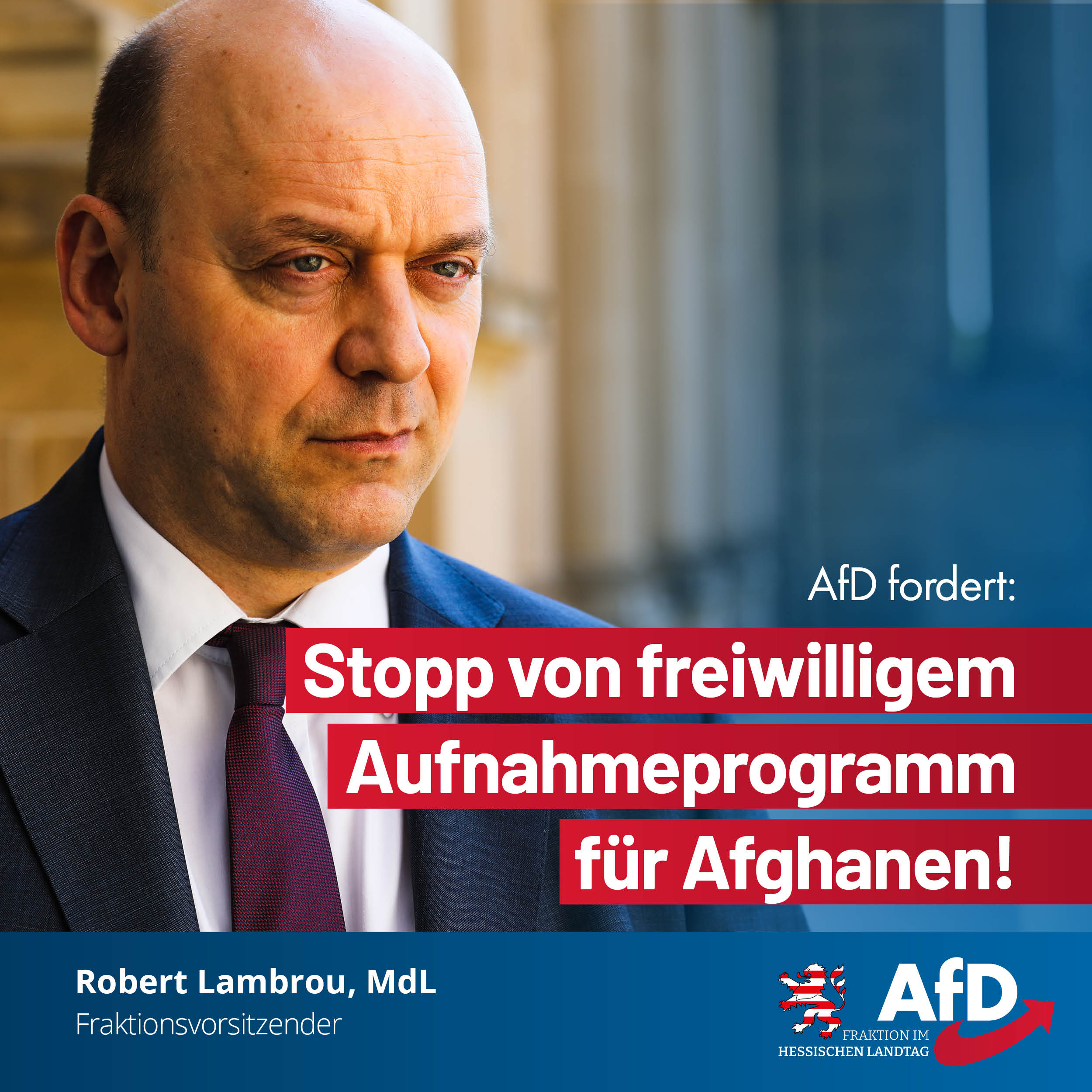 You are currently viewing AfD fordert Stopp von freiwilligem Aufnahmeprogramm für Afghanen