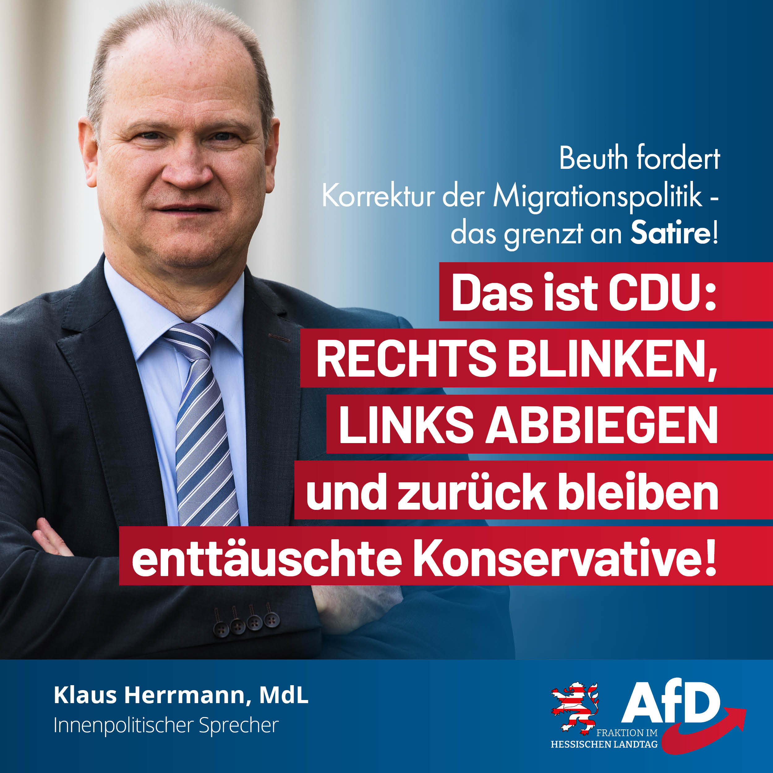 Read more about the article Das ist CDU: RECHTS blinken, LINKS abbiegen und zurück bleiben enttäuschte Konservative!