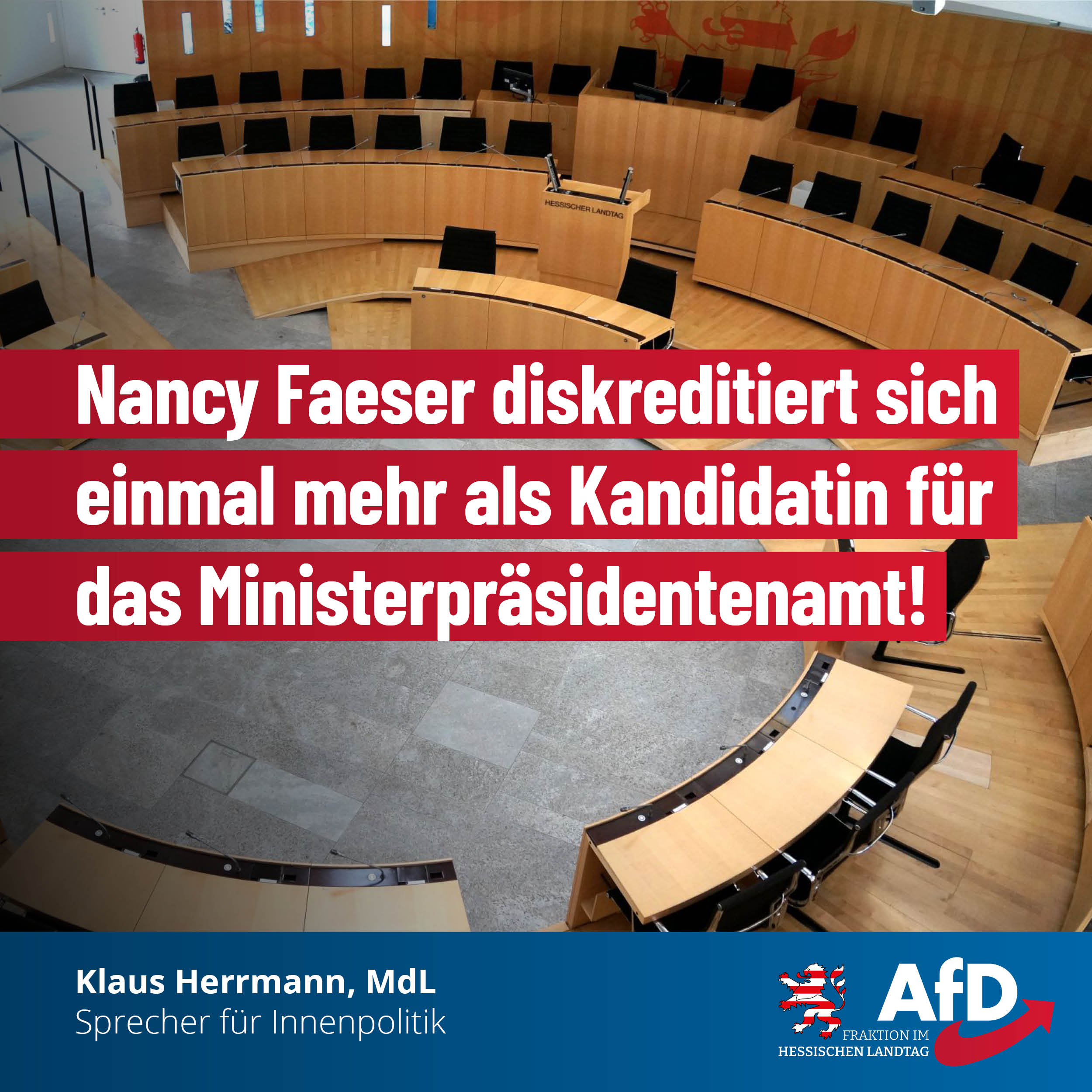 Read more about the article Nancy Faeser diskreditiert sich einmal mehr als Kandidatin für das Ministerpräsidentenamt