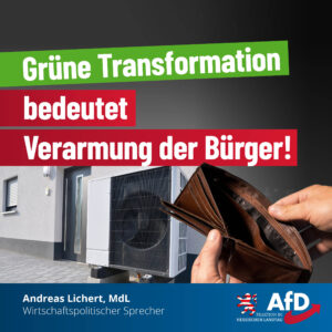 Read more about the article Grüne Transformation bedeutet Verarmung der Bürger