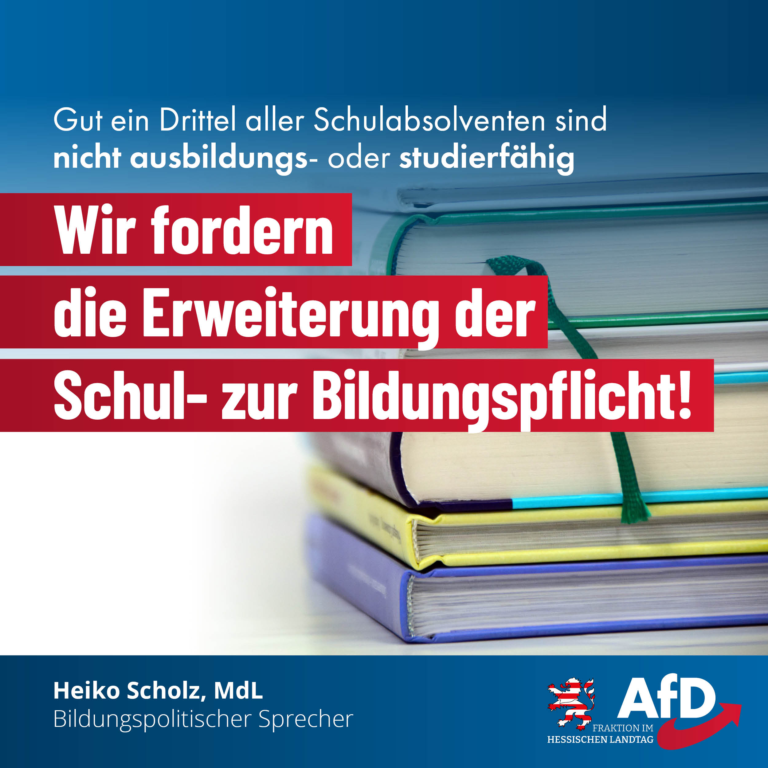 Read more about the article Wir fordern die Erweiterung der Schul- zur Bildungspflicht