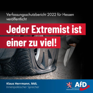 Read more about the article Verfassungsschutzbericht: „Jeder Extremist ist einer zu viel“