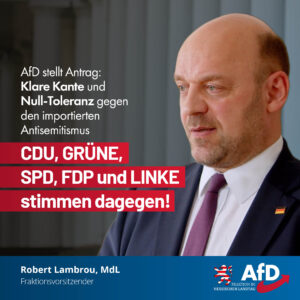 Read more about the article Klare Kante und Null-Toleranz gegen denn importierten Antisemitismus