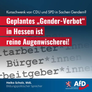 Read more about the article Geplantes „Gender-Verbot“ in Hessen ist reine Augenwischerei