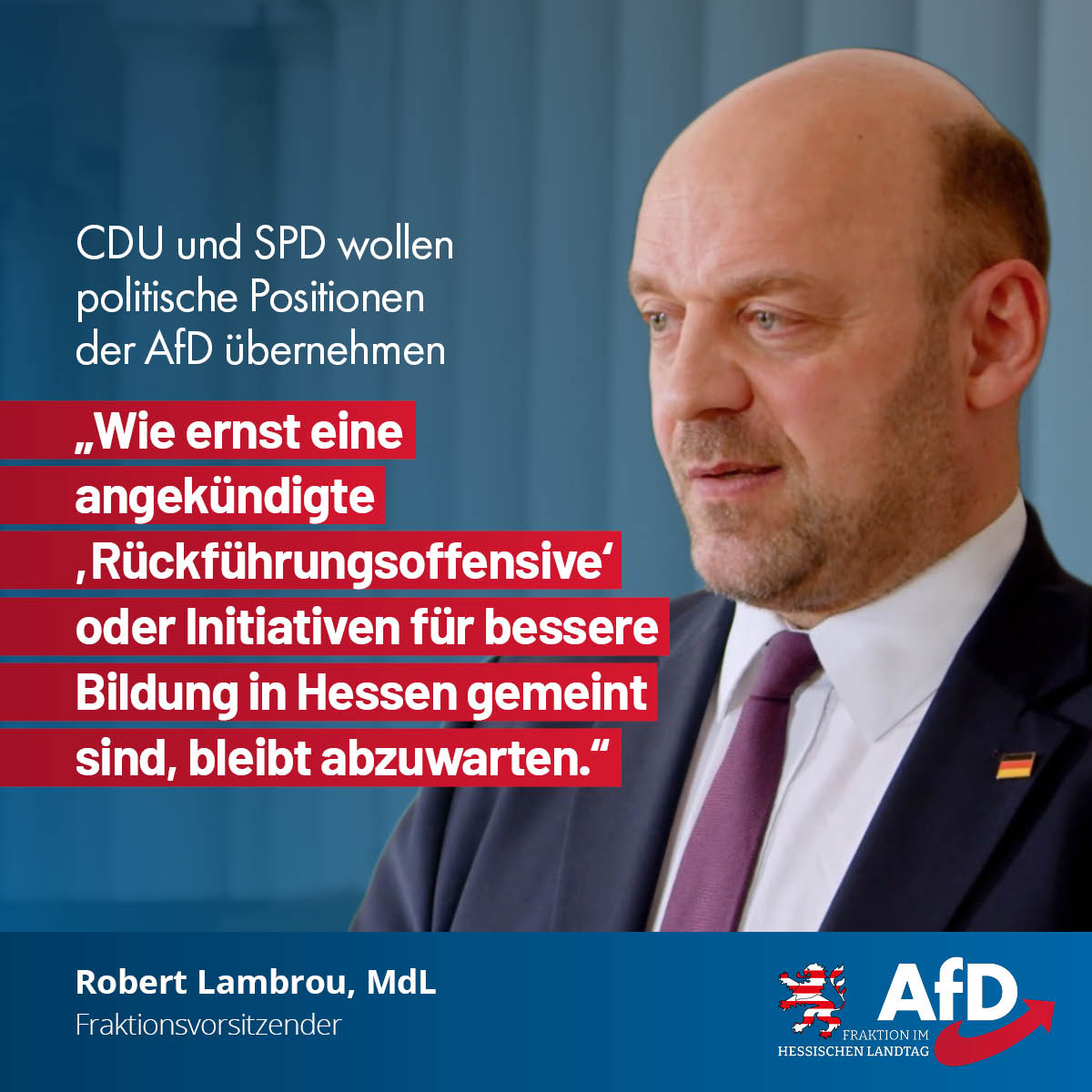 Read more about the article CDU und SPD übernehmen politische Positionen der Alternative für Deutschland