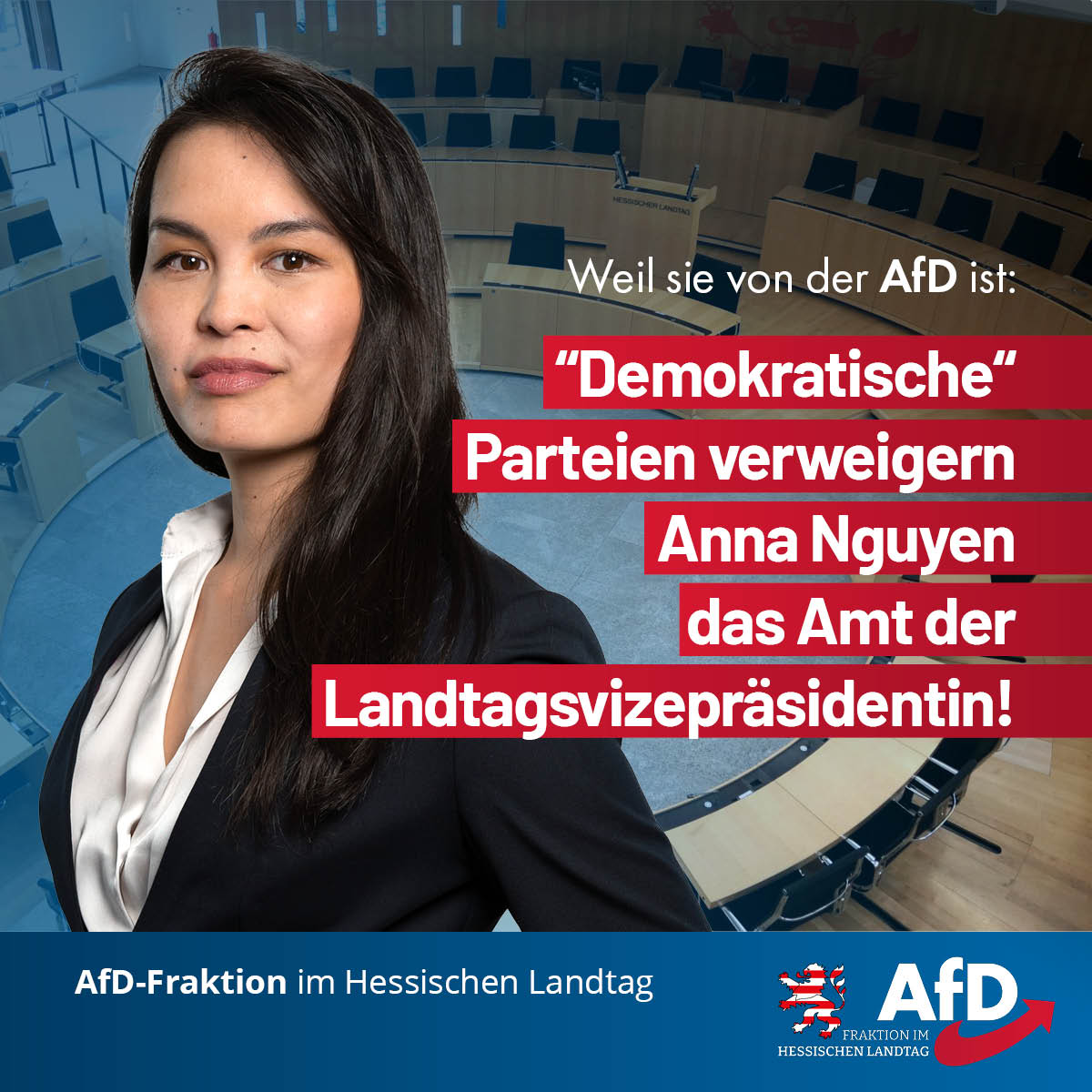 Read more about the article AfD-Kandidatin Anna Nguyen als Vizepräsidentin abgelehnt