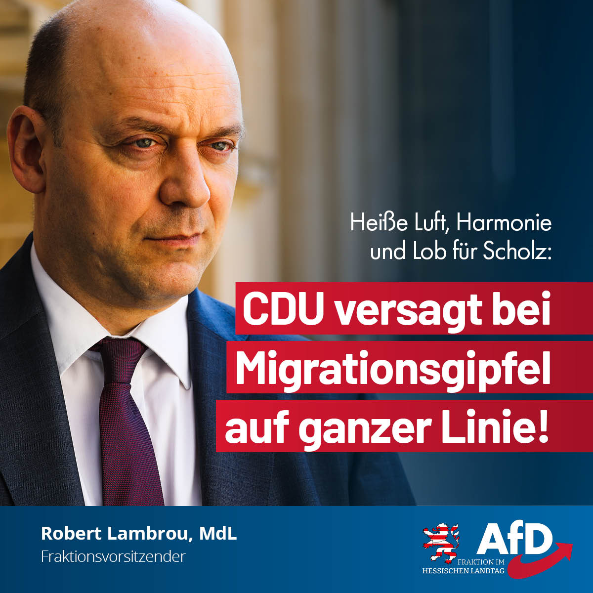 Read more about the article Heiße Luft, Harmonie und Lob für Scholz: CDU versagt bei Migrationsgipfel auf ganzer Linie