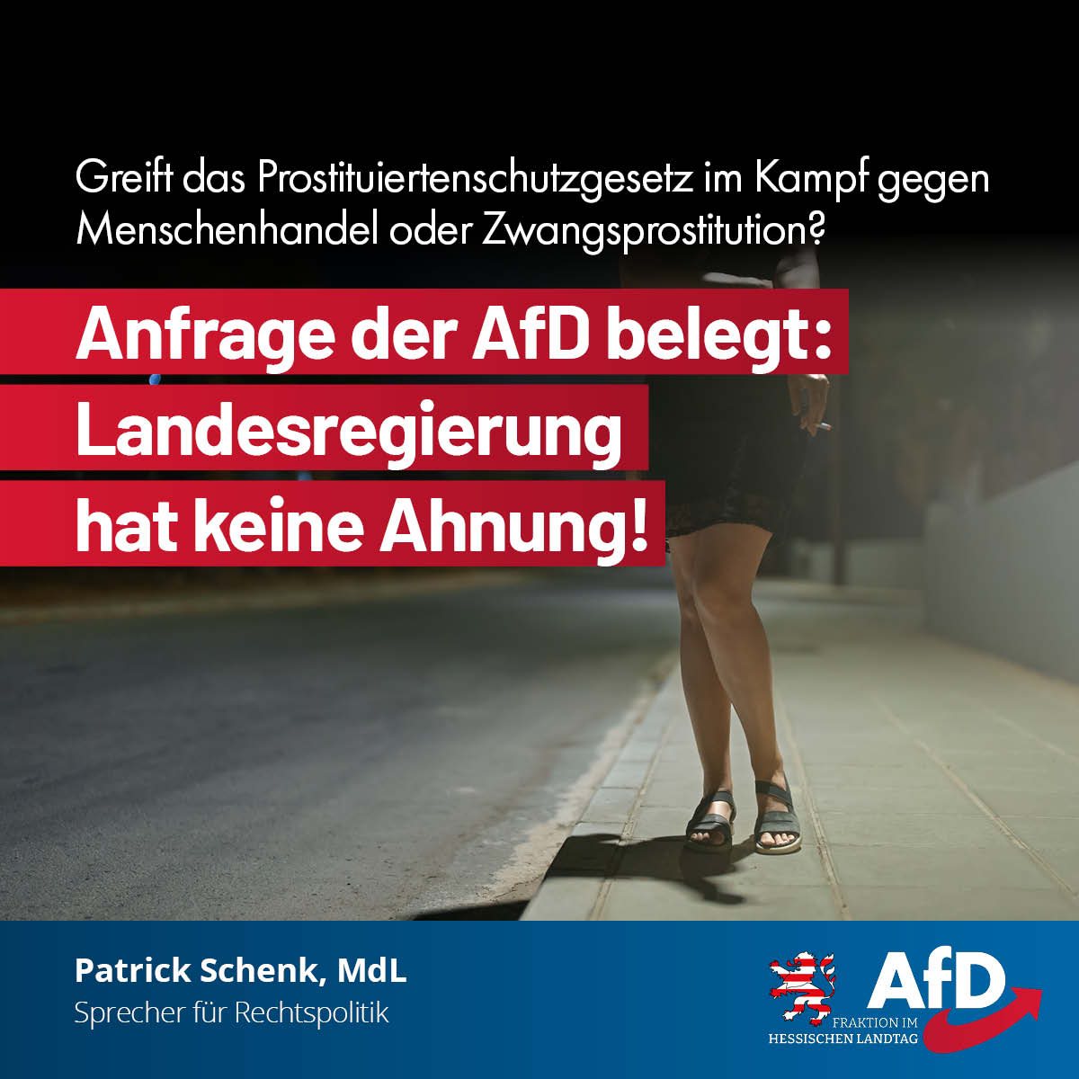 Read more about the article Zu Erfolg und Kosten des Prostituiertenschutzgesetzes tappt die Landesregierung im Dunkeln