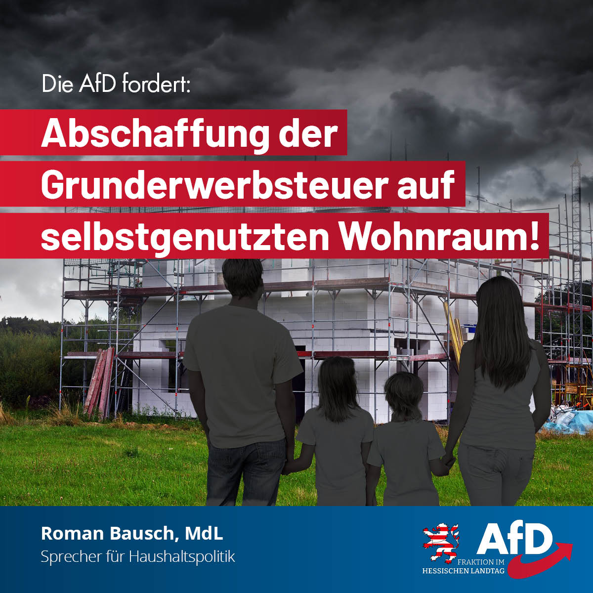 Read more about the article Hessengeld genügt nicht – Grunderwerbsteuer auf selbstgenutzten Wohnraum abschaffen!