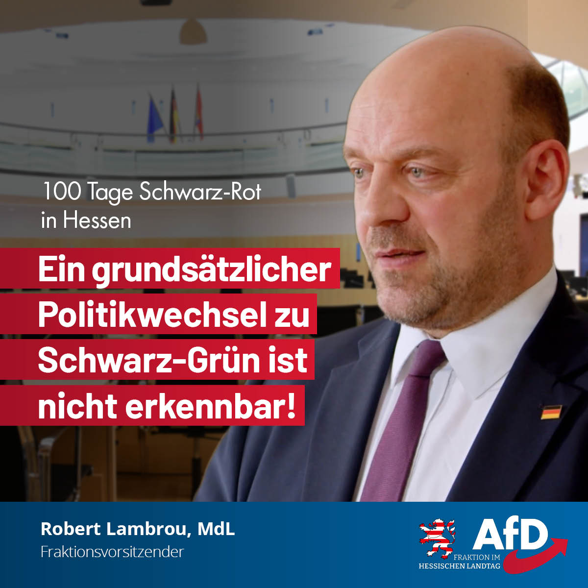 You are currently viewing 100 Tage Schwarz-Rot: Druck der AfD-Opposition wirkt – doch Hessen braucht mehr als Ankündigungen