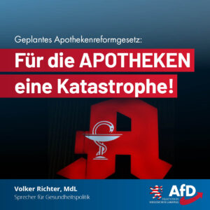 Mehr über den Artikel erfahren Geplantes Apothekenreformgesetz: Für die Apotheken eine Katastrophe!