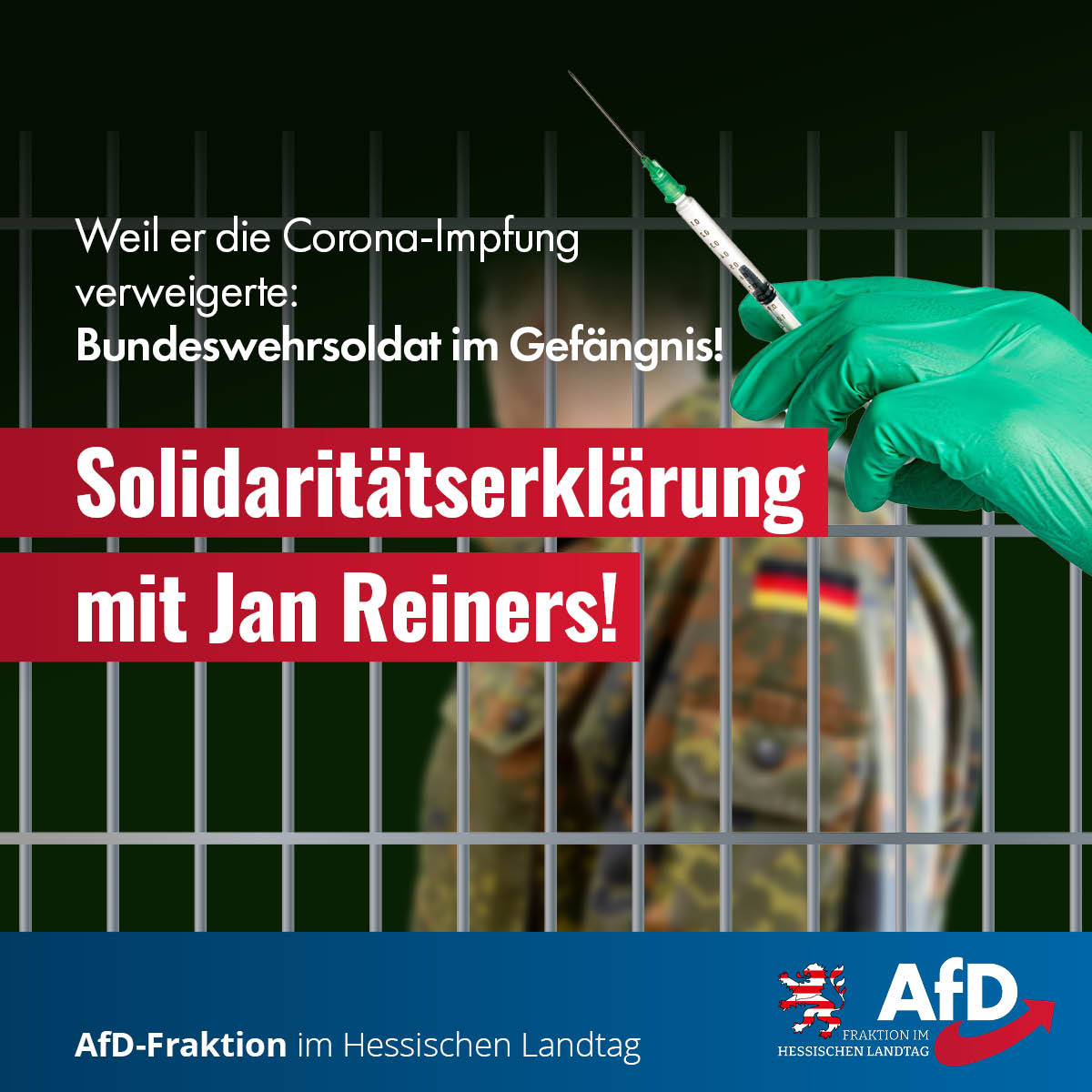 Du betrachtest gerade Soldat im Gefängnis, weil er die Corona-Impfung verweigerte: Solidaritätserklärung mit Jan Reiners