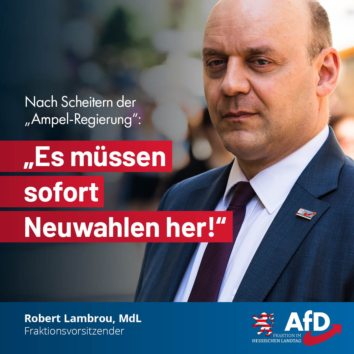 Du betrachtest gerade Nach Scheitern der „Ampel-Regierung“: „Es müssen Neuwahlen her!“