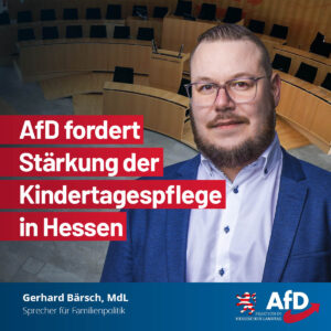 Mehr über den Artikel erfahren AfD fordert Stärkung der Kindertagespflege in Hessen