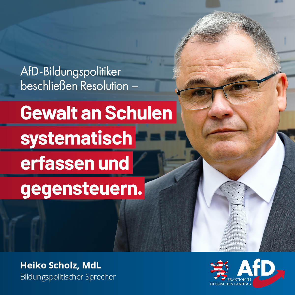 Du betrachtest gerade AfD-Bildungspolitiker beschließen Resolution zum Thema Gewalt an Schulen