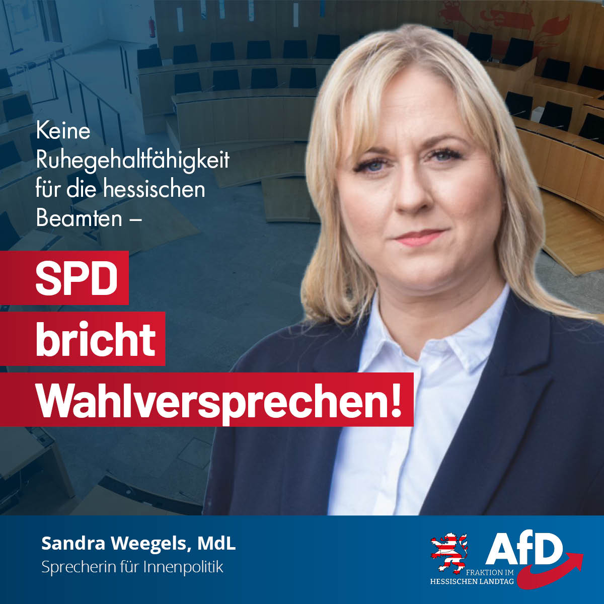 Du betrachtest gerade Keine Ruhegehaltfähigkeit für die hessischen Beamten – SPD bricht Wahlversprechen!