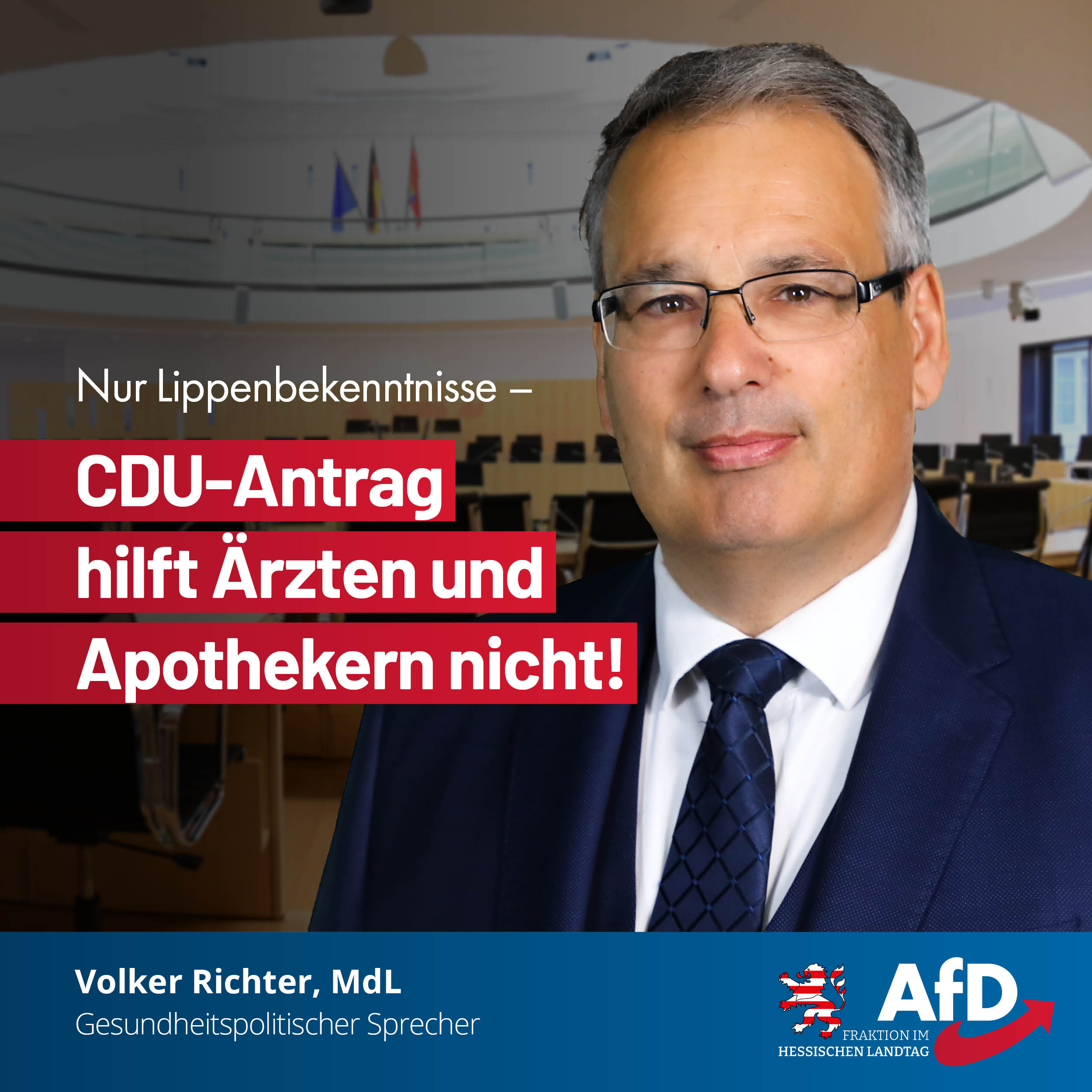 Du betrachtest gerade Nur Lippenbekenntnisse – CDU-Antrag hilft Ärzten und Apothekern nicht!